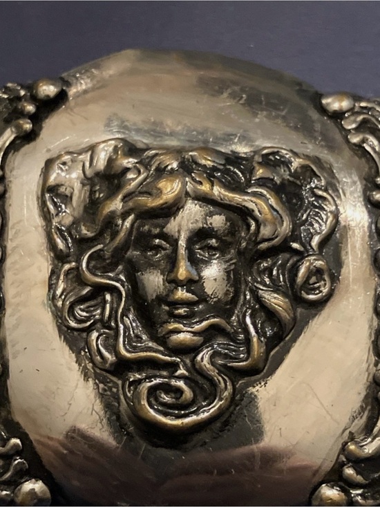 Vintage 1950s Medusa Head Belt Buckle main image 4
